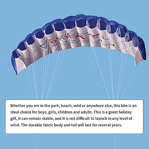Hotaden DUAL LINE Große Stunt-Drachen im Freien Große Stunt-Fallschirm-Drachen mit 2 Griff 30m-Linie - Image 5