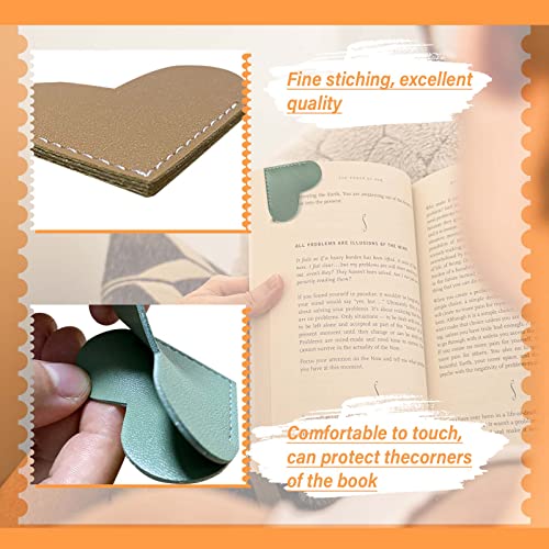 Leatherheartbookmarkswinjeto6piecescutecornerpagebookmarksforteachersstudentsbookreadingloversforschoolofficehomesuppliesheart6pcs Urban Country Home Decor Leather heart bookmarks winjeto 6 pieces cute corner page book marks for teachers students book reading lovers for school office home supplies heart6pcs urban country home decor