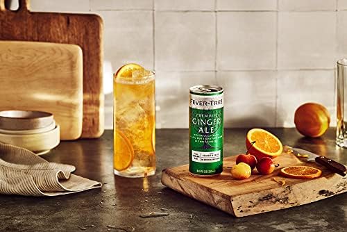 Image of Fever-Tree Ginger Ale - Premium Mixer for Cocktails and Mocktails, 8.45 fl oz Cans, Pack of 4 - Naturally Sourced, Non-GMO