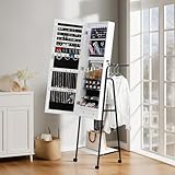 White Rolling Jewelry Cabinet...