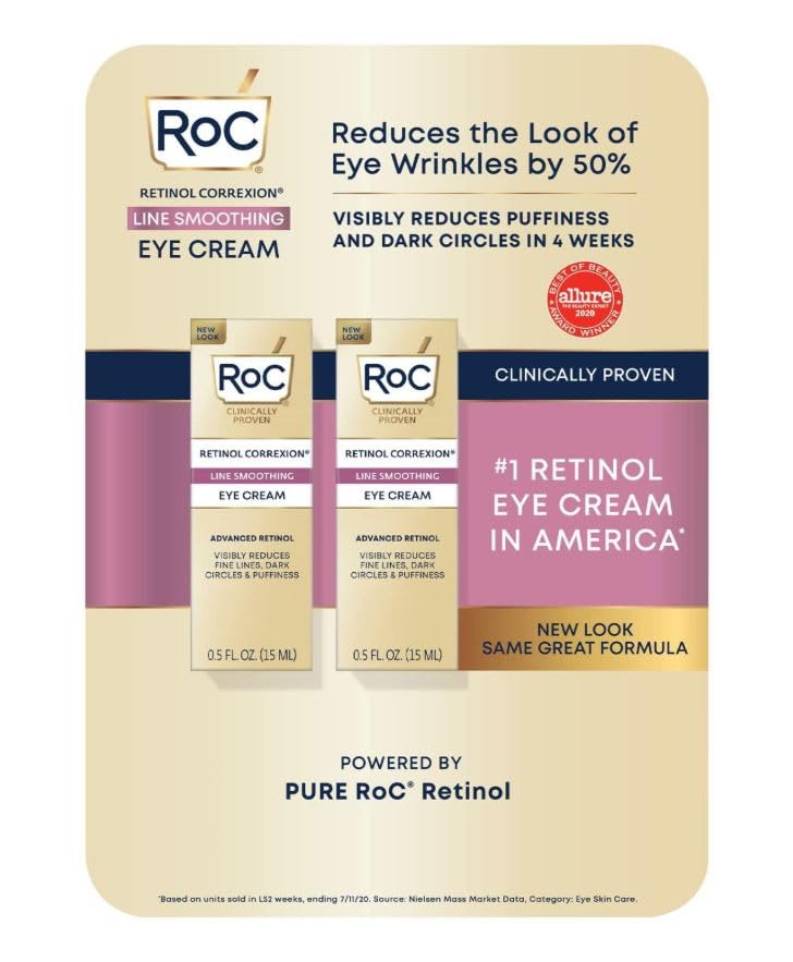 RoC Retinol Correxion Line Smoothing Eye Cream, 0.5 fl. oz., 2 pk.