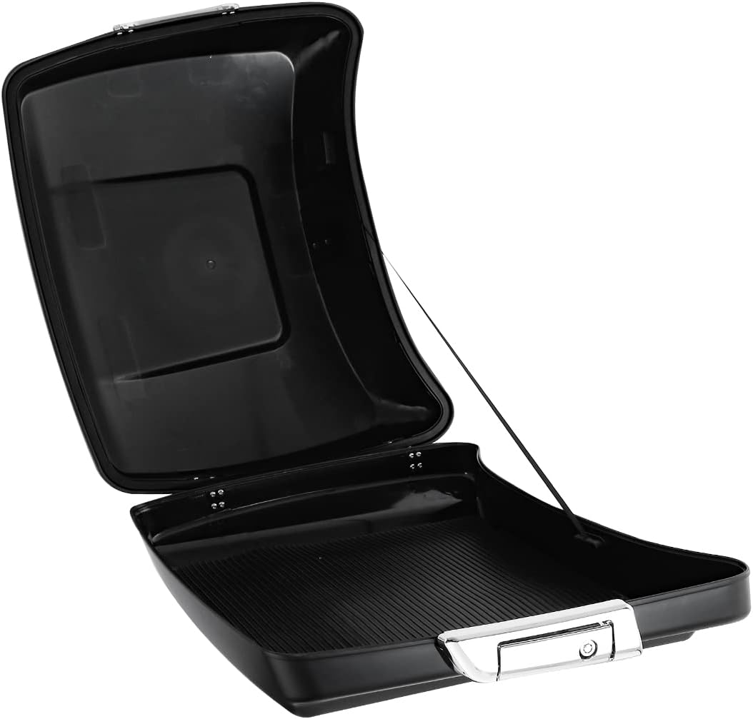 XMT-MOTO Razor 5.5 in. Tour Trunk Luggage w/Tour Trunk Mat Fit for Harley Touring Road King Road Glide Street Glide Electra Glide Ultra-Classic 2014-2025 Matt Black