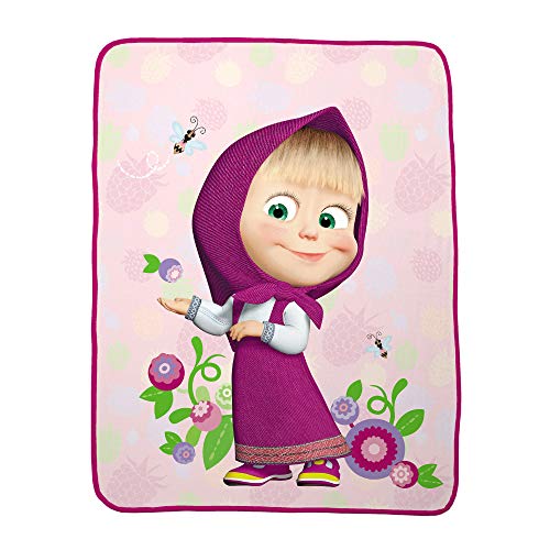 Franco Kids Bedding Super Soft Throw, 46” x 60”, Masha and The Bear