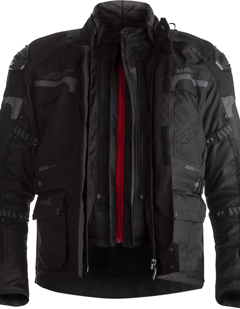 RST Adventure-X Airbag Moto Veste Textile, schwarz, S