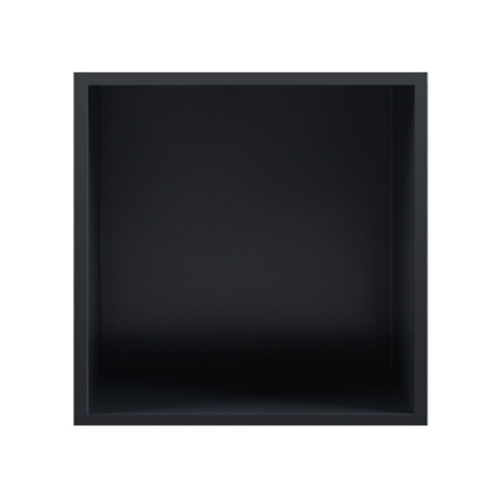 Niche de salle de bain encastrable inox rangement mural douche noir