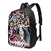 Produktbild HOIH Cool Overlord 17 Zoll Rucksack Computer USB Ladegerät Bookbag Daypack Klassische Frauen Mädchen Label Card Card Bag