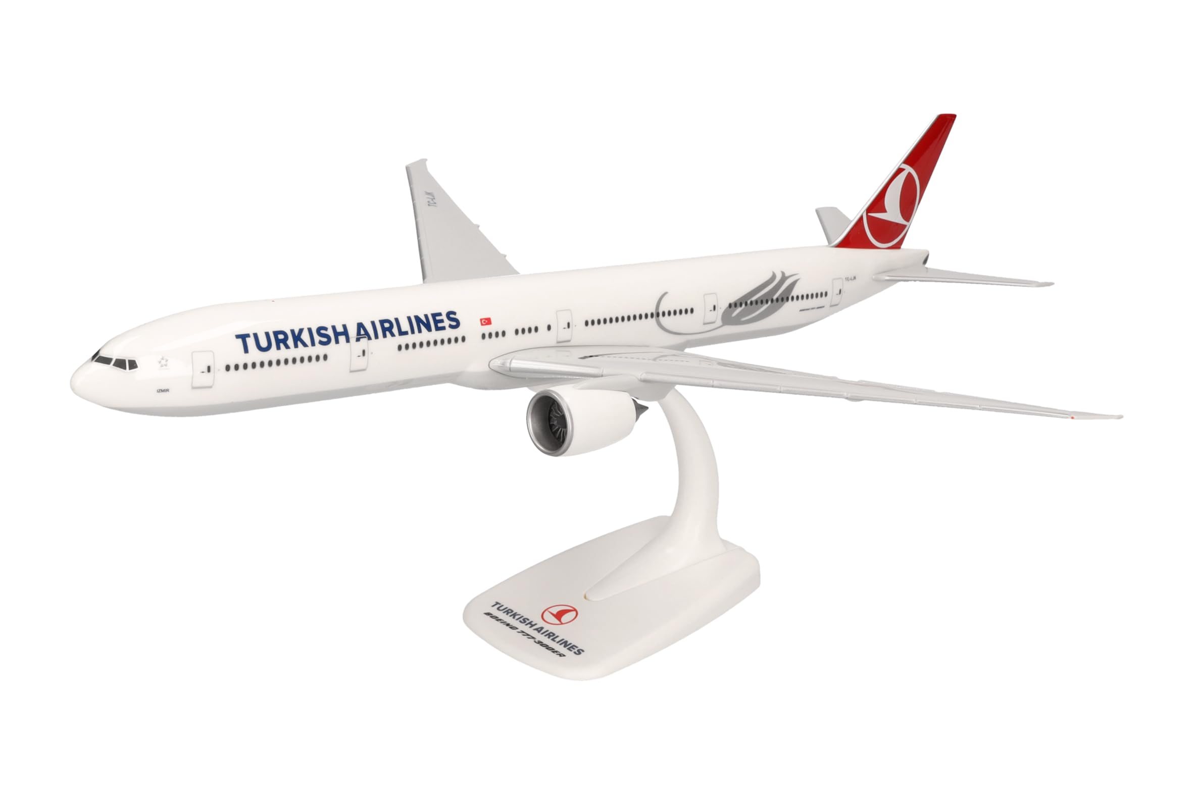 Herpa Snap-Fit airplane model Turkish Airlines Boeing 777-300ER