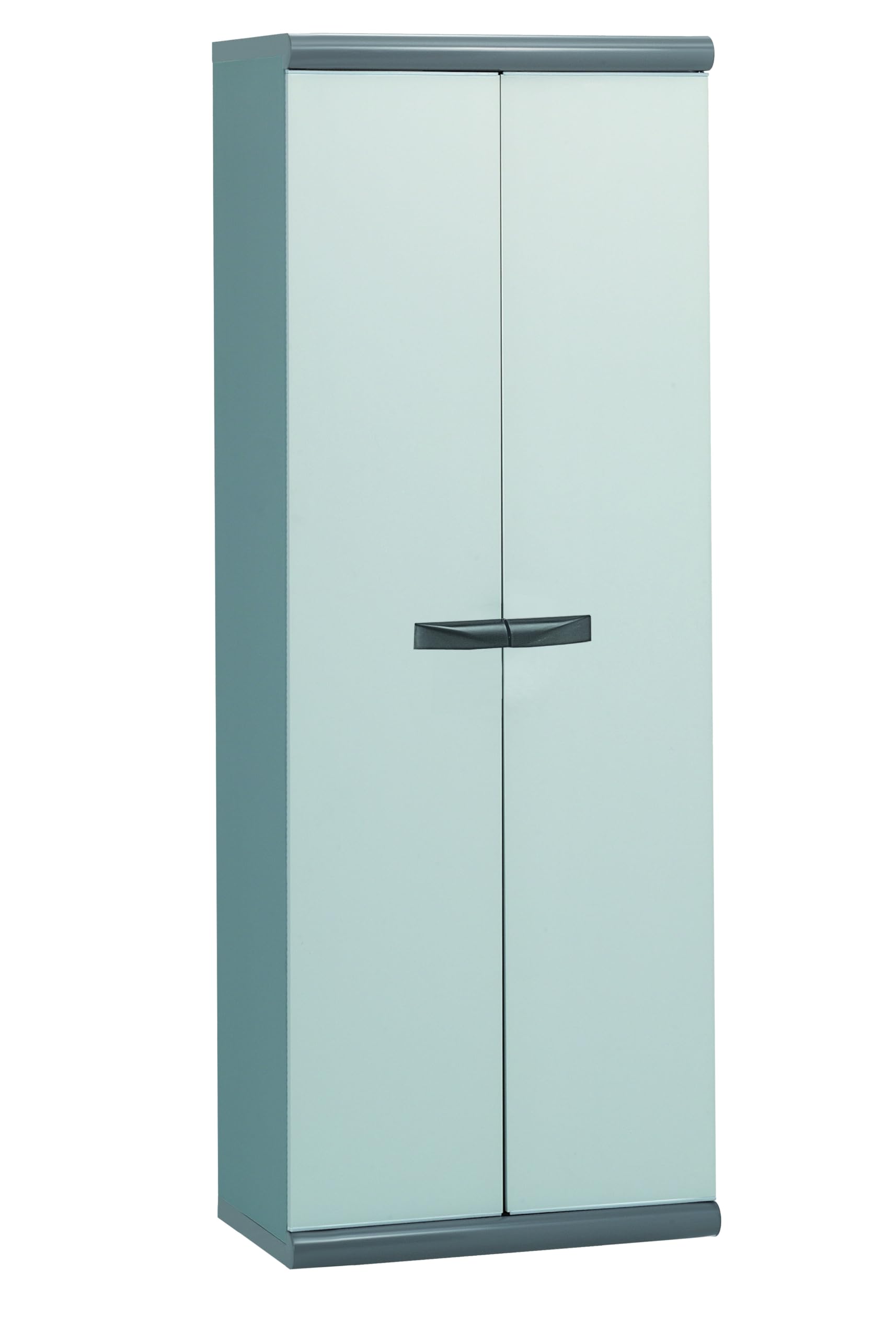 Garofalo - Scik Basic Recycled - Armadio Alto in Resina con portascope (PVC) 2 ante - Colore Grigio