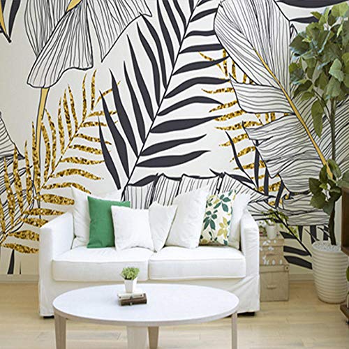 Carta da parati nordica in bianco e nero moderno