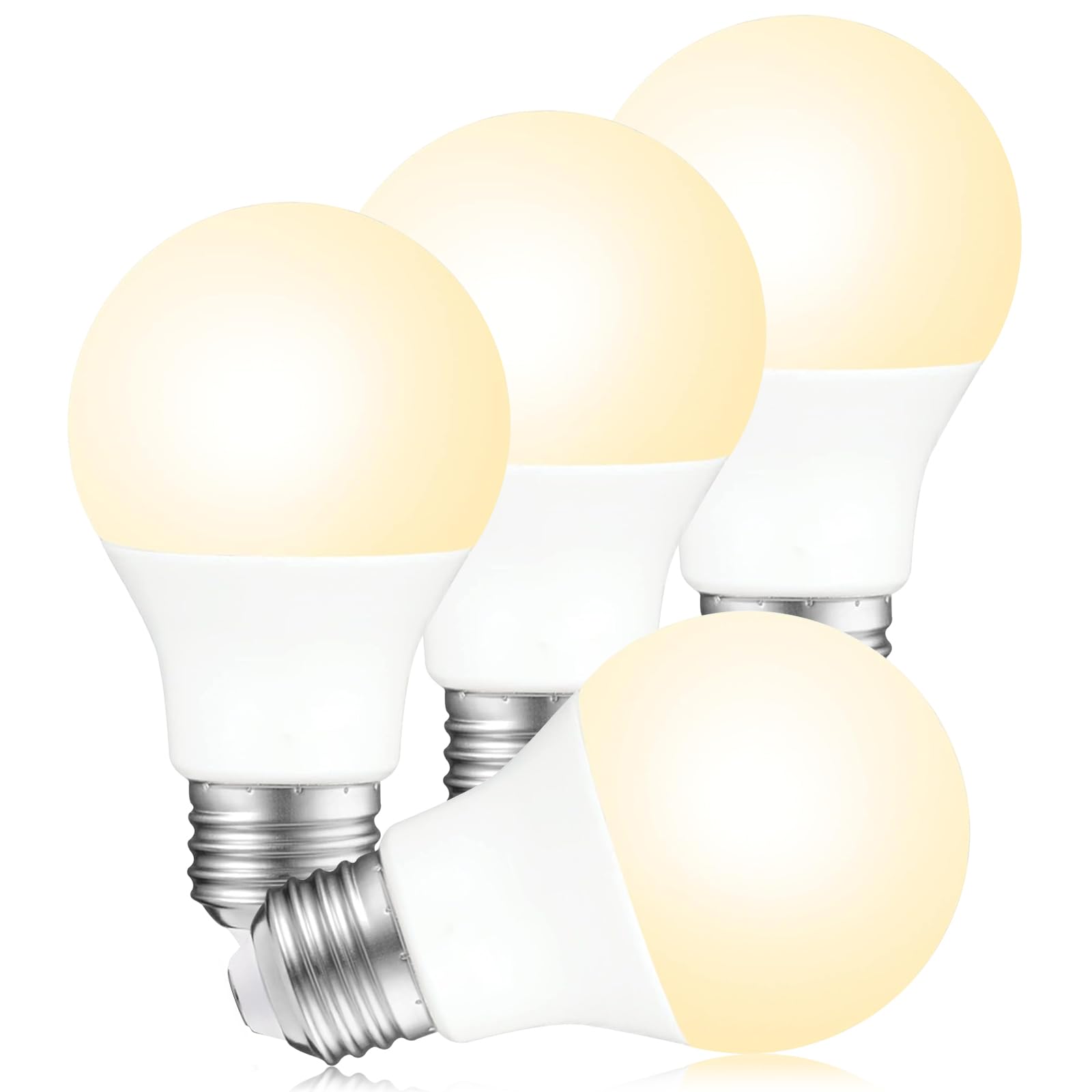 A19 LED Light Bulbs 60W Equivalent Soft White 2700K 750 Lumens Non-Dimmable LED Bulbs Efficient 8 5W 10000
