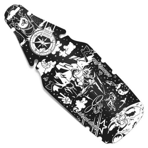 Riesel Design - schmutz:Fink Schutzblech Kinderfahrrad/Spritzschutz für Kinder Fahrrad oder Mountainbike/Mudguard für Jungen & Mädchen - Werkzeugfreie Montage am Sattel