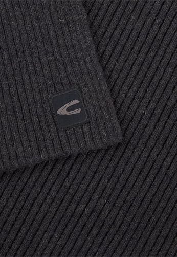 Bufanda camel active negra para proteger el cuello en trayectos invernales 3