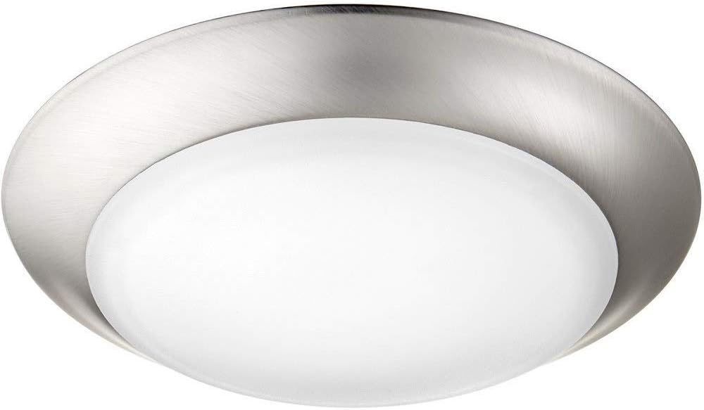 Quorum 905-7-65 Transitional LED Ceiling Mount in Pewter, Nickel, Silver Finish,