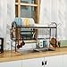 X-cosrack Stainless Steel Dish Drainer with Hooks for Kitchen Sink Shelf Storage Black