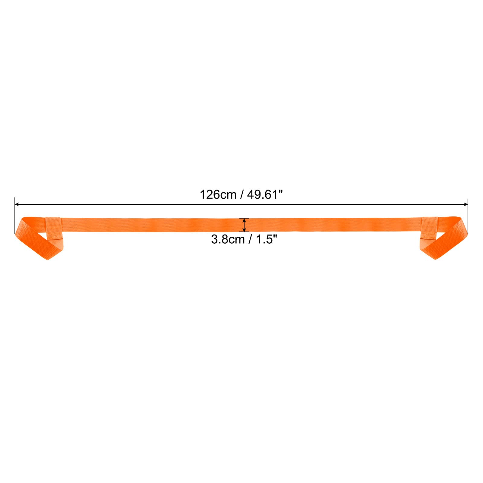 PATIKIL 126cmx3.8cm Cinghia Portasci 2pz Snowboard Scarpone Trasporto Cinghia Spalla Cinghia Tracolla Guinzaglio per Scarponi Sci Pattini Rotelle Trasporto Tavole Oga Tappetini Arancione