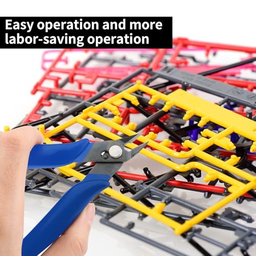 Image of 5-Inch Micro Wire Cutters Pliers,Small Zip Tie Cutter Nippers,Precision Flush Cutter Tools for Jewelry Making Craft,Mini Wire Side Cutting Snips for Electronics