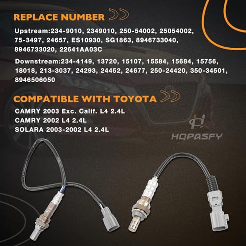 HQPASFY 2Pcs Oxygen Sensors 234-9010 234-4149 Upstream miniatura 5