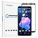 Orzero Compatible for HTC U12 Plus Tempered Glass Screen Protector (Full Adhesive), 2.5D Arc Edges 9 Hardness HD Anti-Scratch Full-Coverage (Lifetime Replacement)