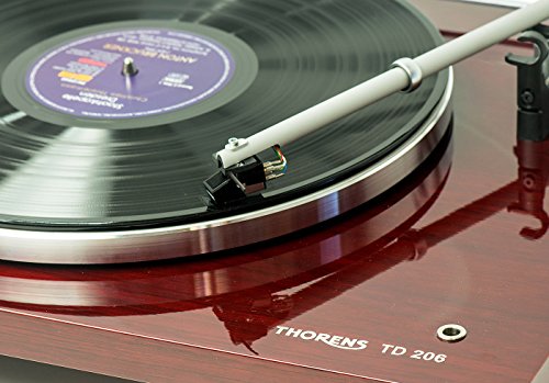 Thorens TD 206 Platine Rouge Brillant - Les Beatles, Paul McCartney, John Lennon, RIngo Starr, George Harrison Thorens TD 206 Platine Rouge Brillant – Image 3