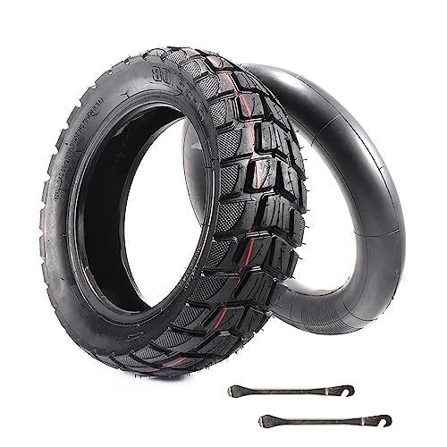 Relibupdater 80/65-6 scooter tire off Road?10in Tires Inner Tubes Replacement Thickened Pneumatic Tyres 255x80 10x3.0 Compatible with Electric Scooter Nanrobot D4/D6+ 2.0