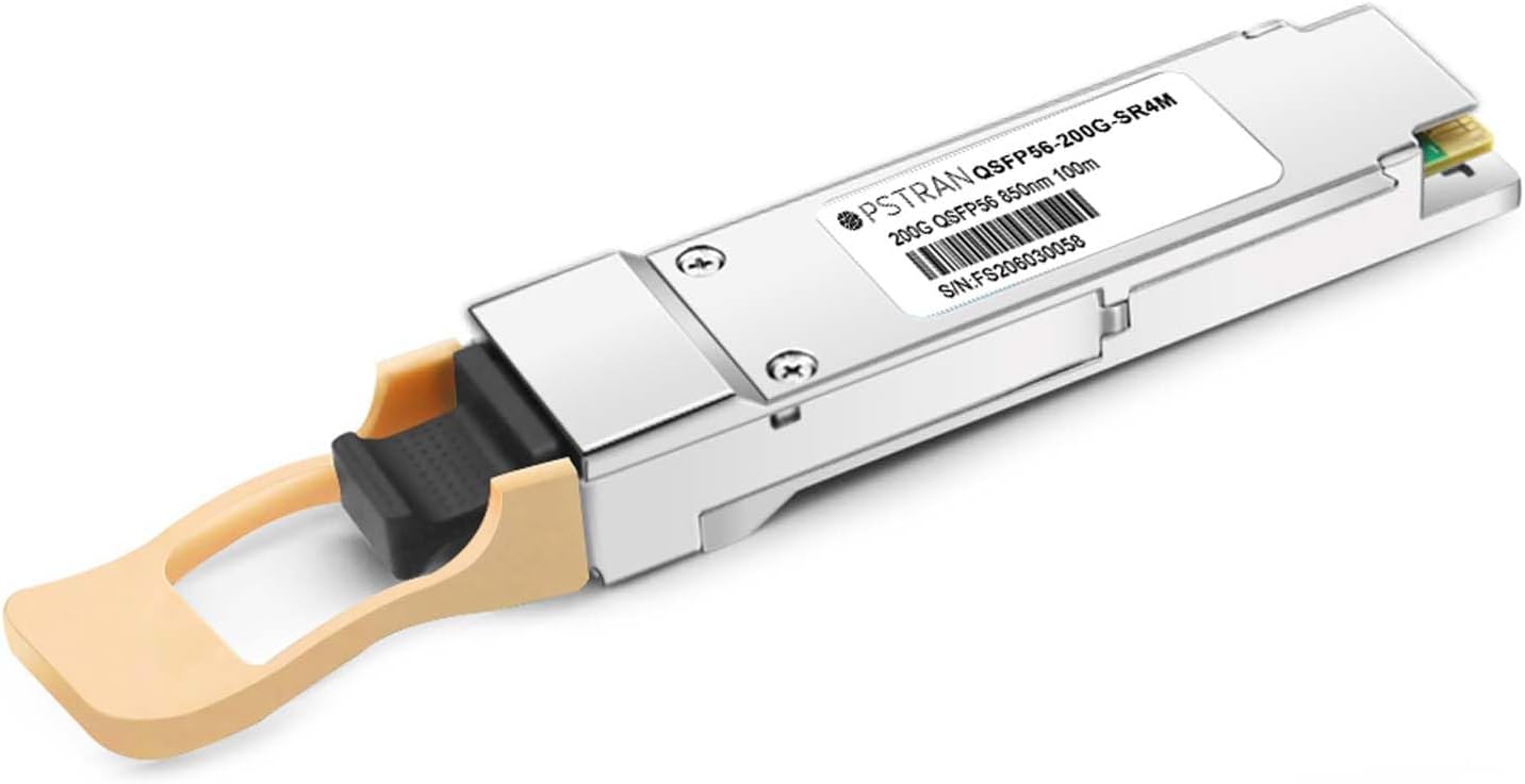 200GBASE-SR4 PAM4 QSFP56 Optical Transceiver Module Compatible with Ruijie Networks 200G-Q56-SR4-MM850 850nm 100m DDM MPO-12/UPC MMF