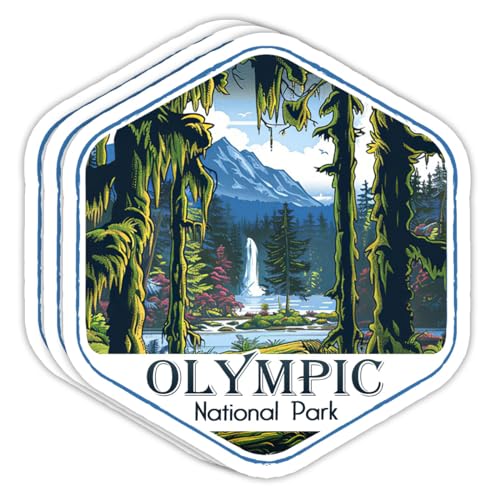 Olympic National Park Sticker, National Parks, Stickers