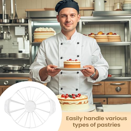 10/12/14/16 Cake Slicer, Double Sided RoundCake Equal Portion Marker, Reusable Round Food Grad PP Cakes Cutter/Divider Baking Tool for Cheesecake, Mousse, Bread - Image 7