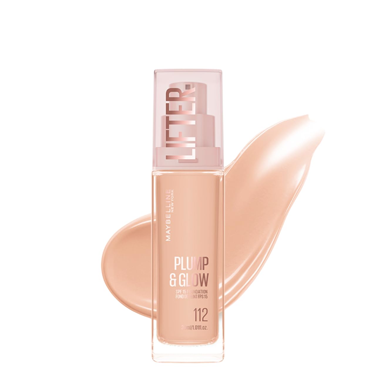Maybelline New York Lifter Niasinamid ve Hyalüronik Asit İçeren Aydınlatan Fondöten - 112