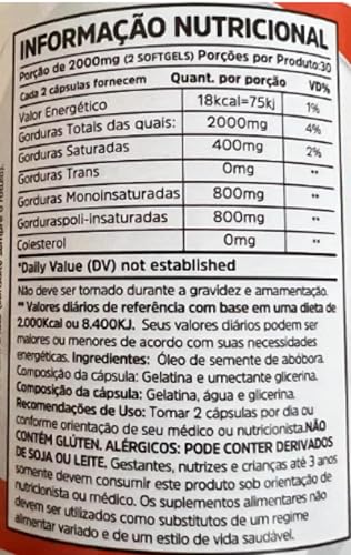 Óleo de Semente de Abóbora Nutrivitalle 60 Softgel