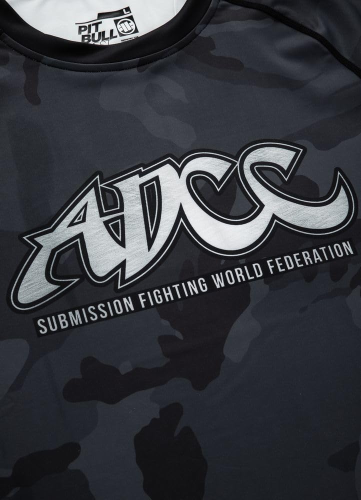 Pitbull Koszulka męska z długim rękawem Rashguard Gym Sport Pit Bull West Coast ADCC Camo