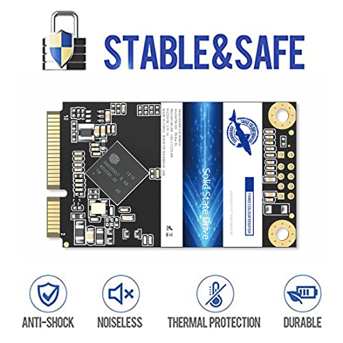 Image of Dogfish Msata 128GB Internal Solid State Drive Mini Sata SSD Disk Drive High Performance Hard Drive for Desktop Laptop Notebook (MSATA, 128GB*5 Pack)