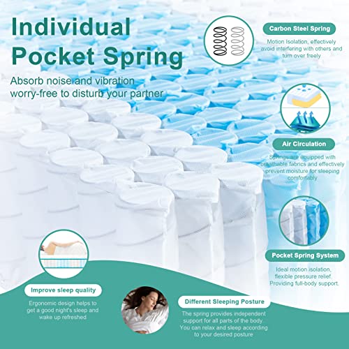 Full-Mattress-Medium-Firm-Hybrid-Mattress-with-Premium-Foam-and-Wrapped-Pocket-Coils-for-Motion-Isolation-Innerspring-Full-Size-Mattress-in-a-Box-10-Inch-Full Full Mattress Medium Firm Hybrid Mattress with Premium Foam and Wrapped Pocket Coils for Motion Isolation Innerspring Full Size Mattress in a Box 10 Inch Full