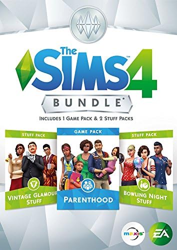 The Sims 4 Bundle Pack 9: Parenthood / Vintage Glamour Stuff / Bowling Night Stuff (DOWNLOAD CODE IN A BOX) PC