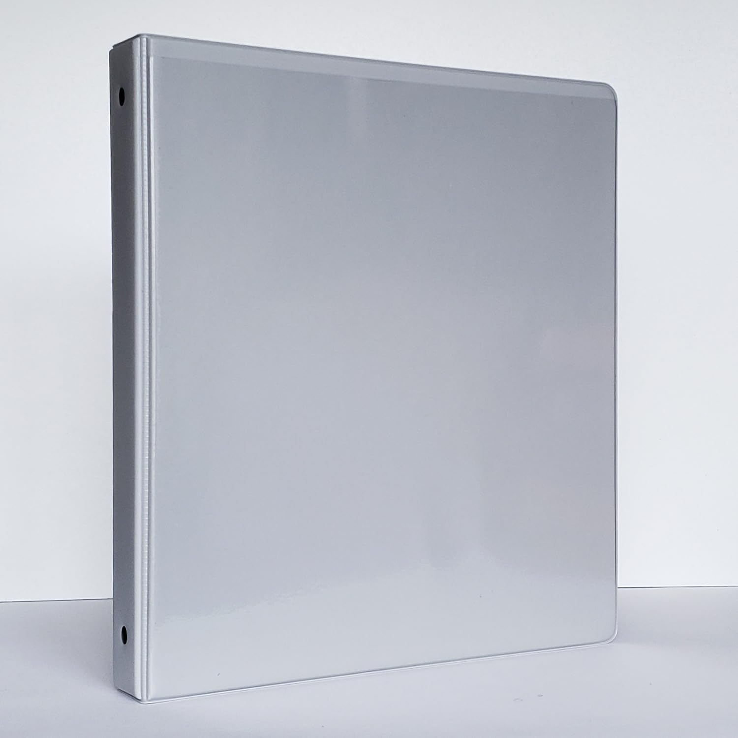Easel Ring Binders - Flip Over The top Style Platform Construction. (Light Grey, 11" X 8 1/2" Sheet Size Bound on 11" Side)