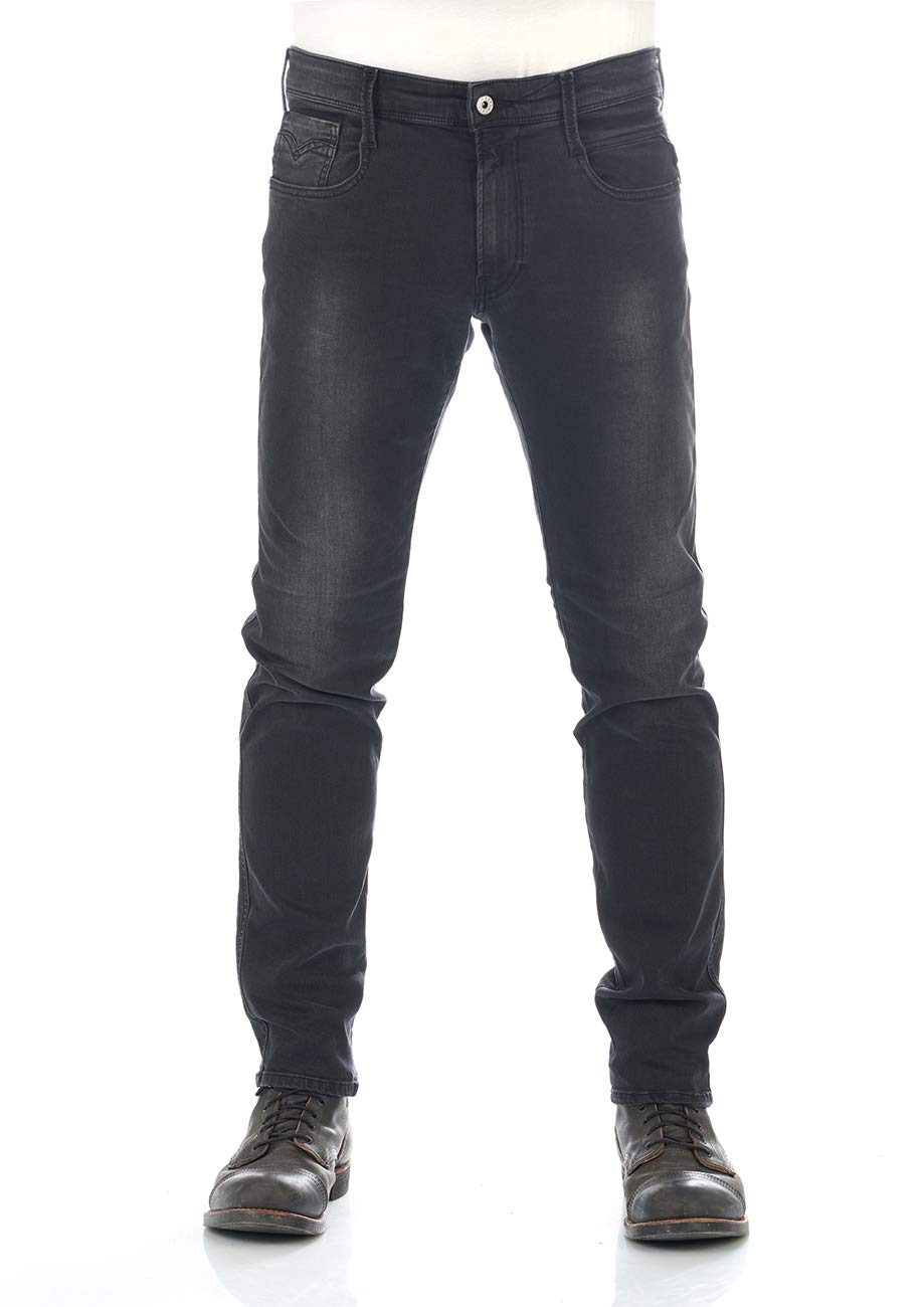 Replay Men's Anbass Slim Jeans, Grey (Dark Grey 097), 30W 36L UK