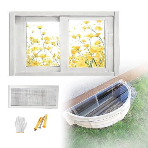 Ventana de aluminio resistente de 38 x 11 con vidrio templado de alta seguridad 2
