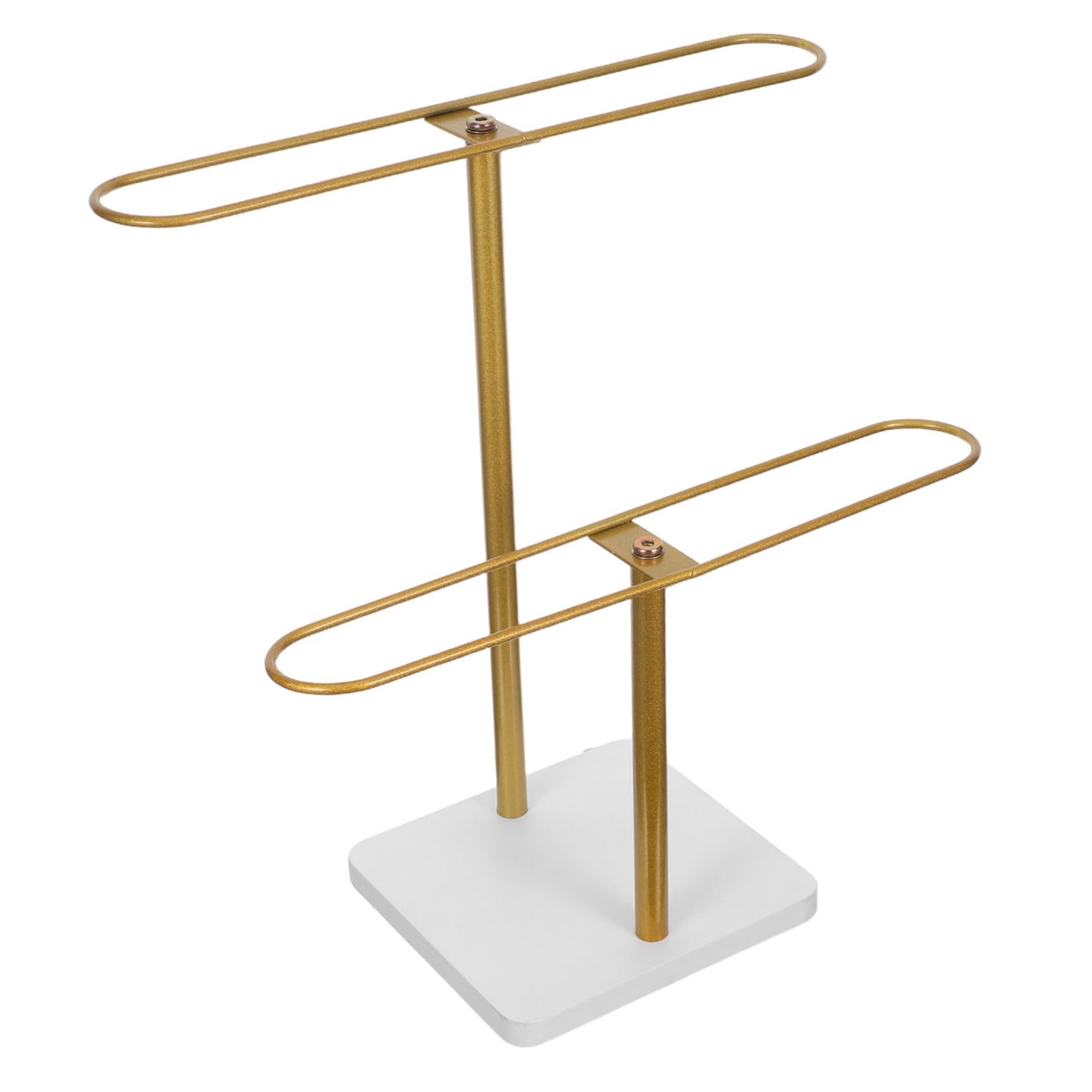 SEWACC 2nivel Estante para Guardar Gafas de Sol Soporte de Metal para Gafas Organizador de Escritorio para Expositor de Monturas para Decoración de Casa