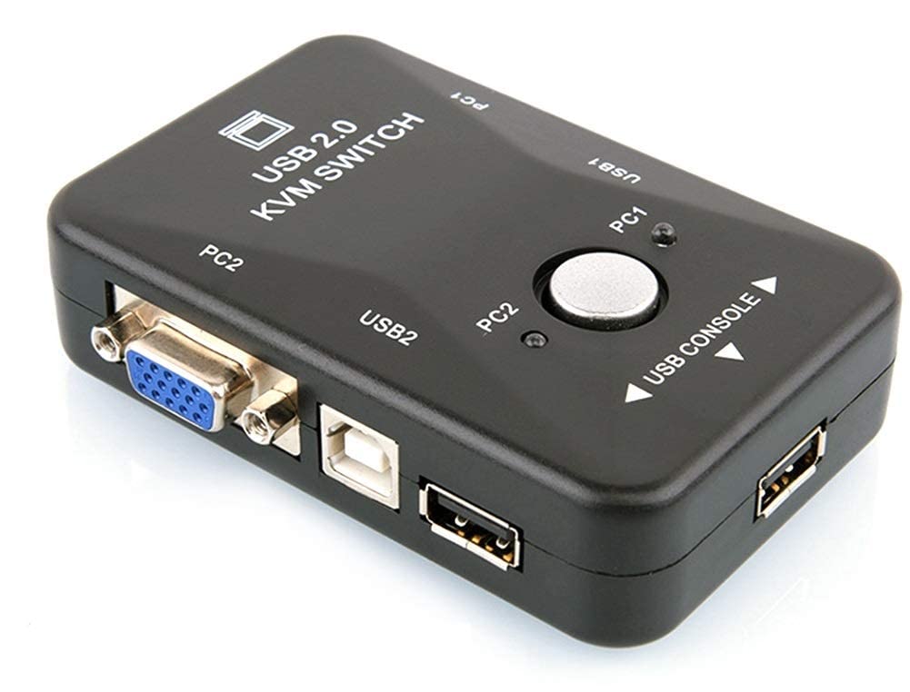 Buyyart New 2 Port USB 2.0 Plus KVM Switch Box, Keyboard Video Mouse Switch Box, Control 2 PC from 1 USB Keyboard and Mouse, Also Supports Two Printer Ports (B09MZLM3KB) Amazon Price History, Amazon Price Tracker