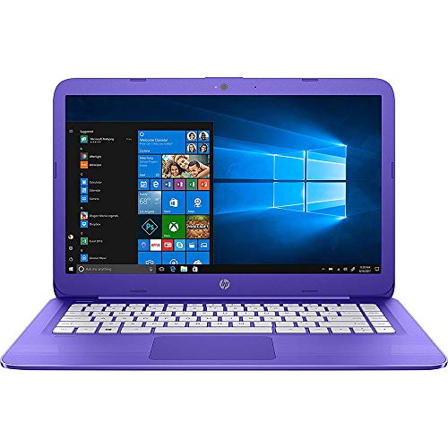 HP Stream Laptop PC 14-ax050nr (Intel Celeron N3060, 4 GB RAM, 64 GB eMMC, Purple), 1-Year Office 365 Personal Subscription Included