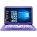 HP Stream Laptop PC 14-ax050nr (Intel Celeron N3060, 4 GB RAM, 64 GB eMMC, Purple), 1-year Office 365 Personal subscription included