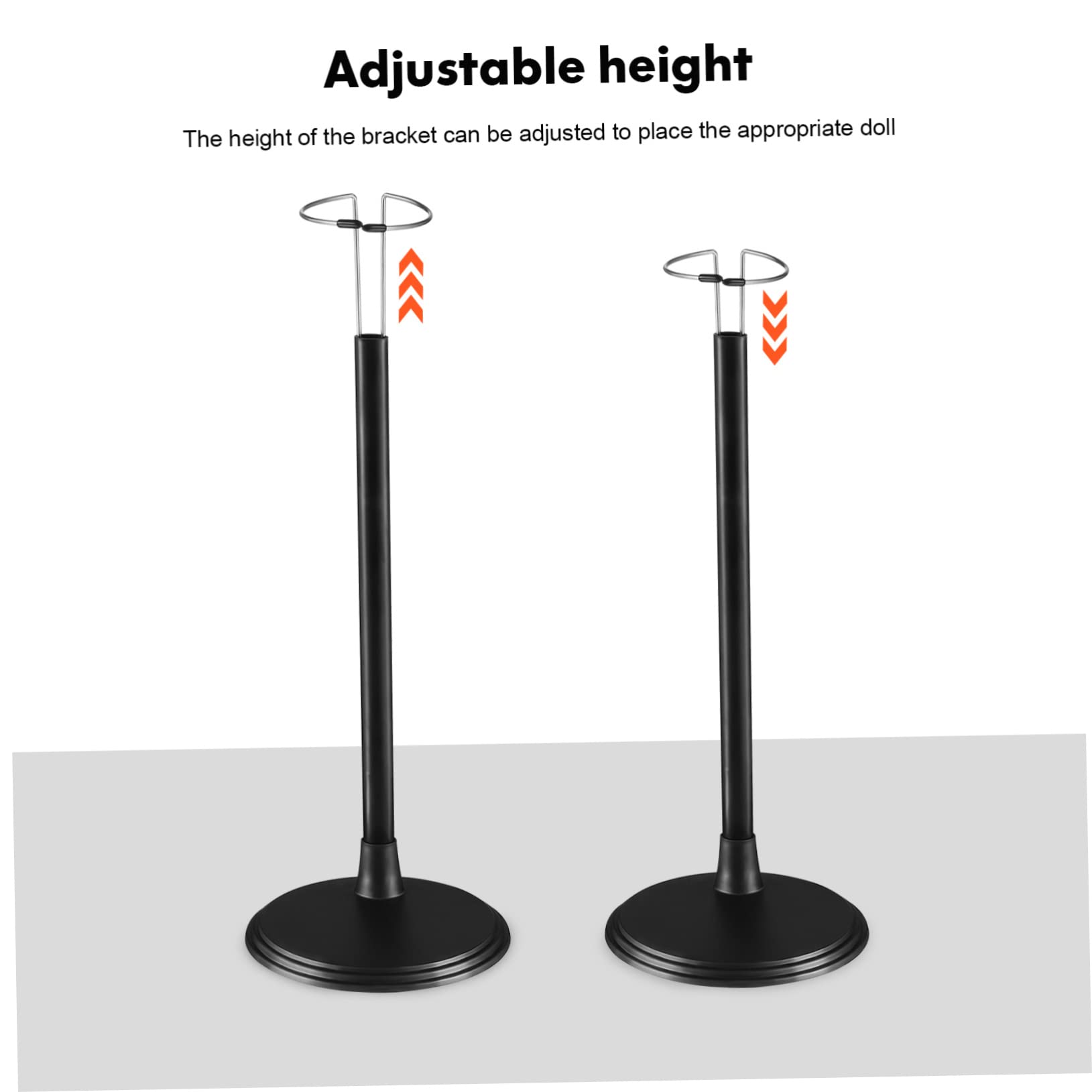 Supporto per bambole da 45 cm regolabile nero Garneck per action figure e collezionisti