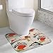 Produktbild Bgejkos Mid Century Modern Atomic Mobile Pattern Non-Slip U-Shaped Memory Foam Bath Carpet Mats Anti-Bacterial Machine Washable Quick Dry with Printed Designs