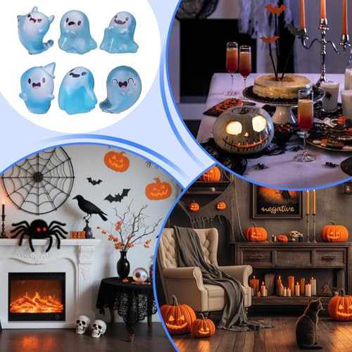 Figuras de fantasma que brillan en la oscuridad para decoración 6