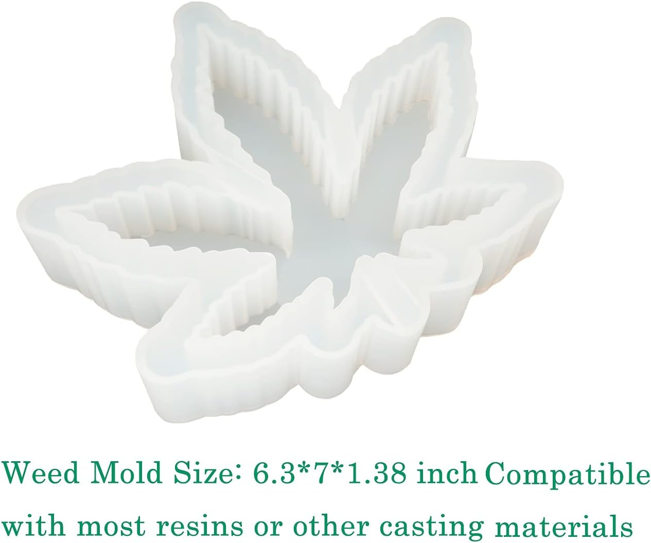 Leaf Maple Resin Mold, Weed Ashtray Casting Silicone Molds for DIY Home Decor Jewelry Storage Box Art Crafts Leaf Tray Mold