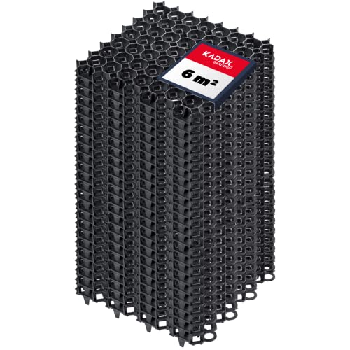 KADAX Dalles Stabilisatrices en Plastique 50 cm, Stabilisateurs de Gravier, Dalles à Engazonner...