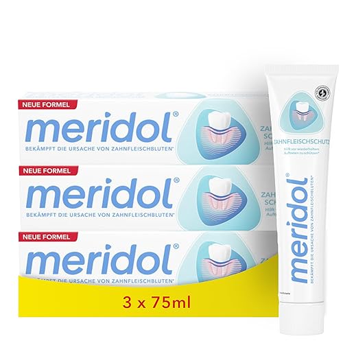 meridol Zahnpasta 3x75ml - Zahncreme bekämpft Zahnfleischentzündungen, antibakterieller Effekt 1