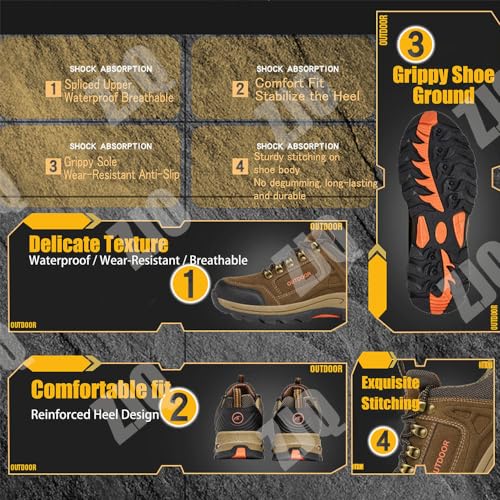 ZJQ Duddle Orthopedic Shoes for Men, Dudlle Mens Breathable Lightweight Arch Support Sneacks for Mountaineering Outdoor Hiking4
