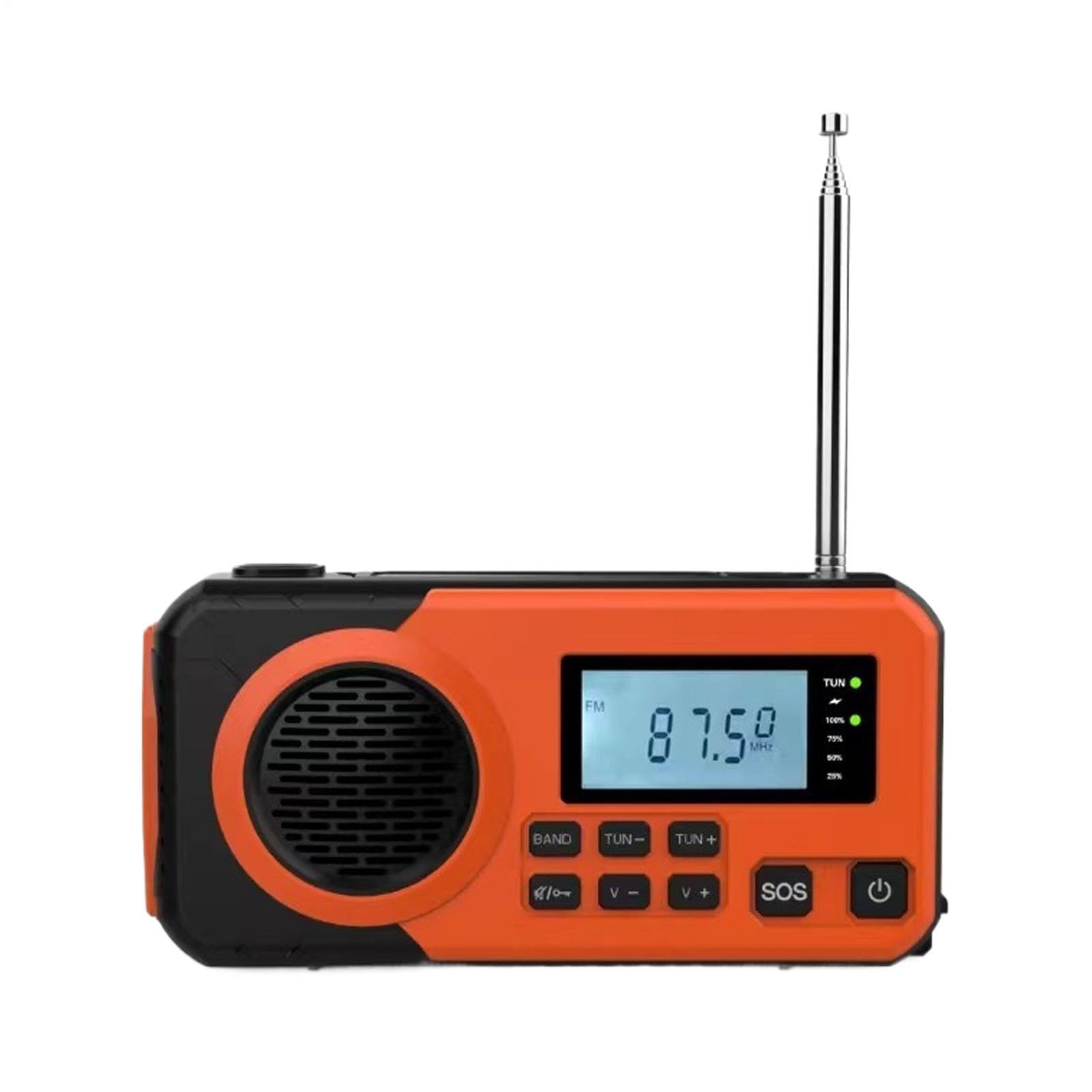 Radio solarne z latarką i powerbankiem