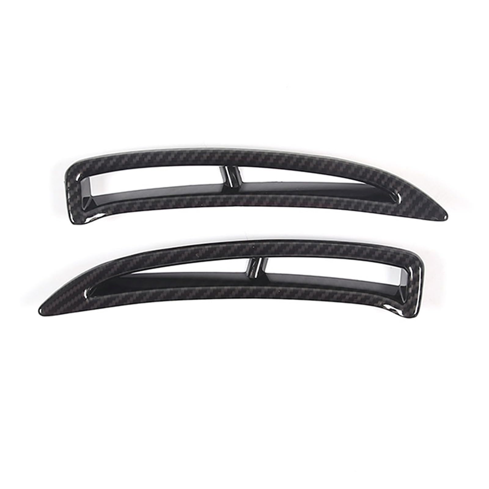 Interior Trim for Chevrolet for Corvette for C6 2005-2013 ABS Carbon Fiber Car Shark Gills Side for Fender Vent Stickers Accessories Cover Trim Sticker(Carbon Fiber)