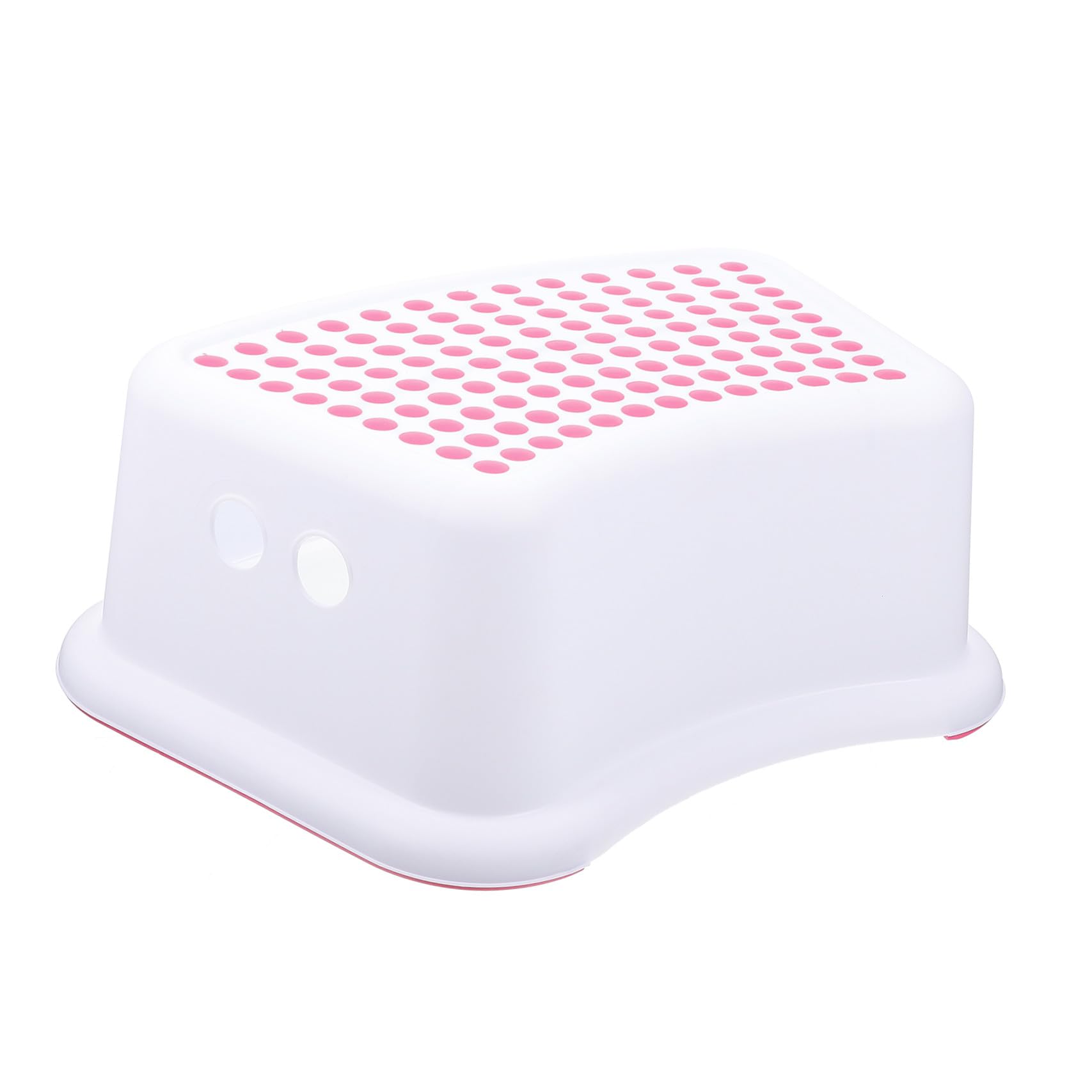 Sgabello Basso Antiscivolo Per Bambini e Adulti, Panca Multifunzione Per i Piedi in Plastica Resistente, Sgabello Da Bagno Versatile Per Interni Ed Esterni, Design Sicuro e Pratico Rosa